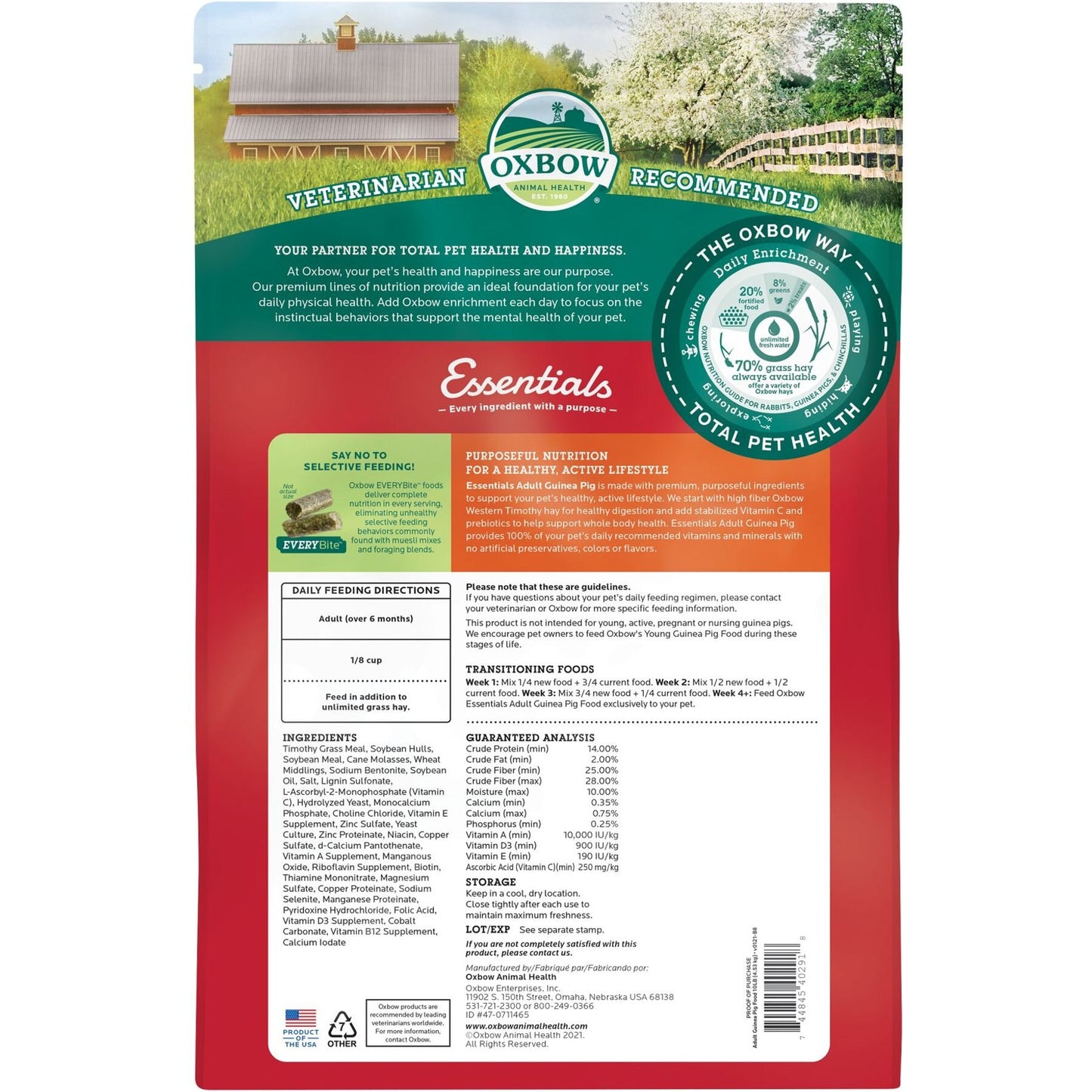 Oxbow Essentials Guinea Pig Food
