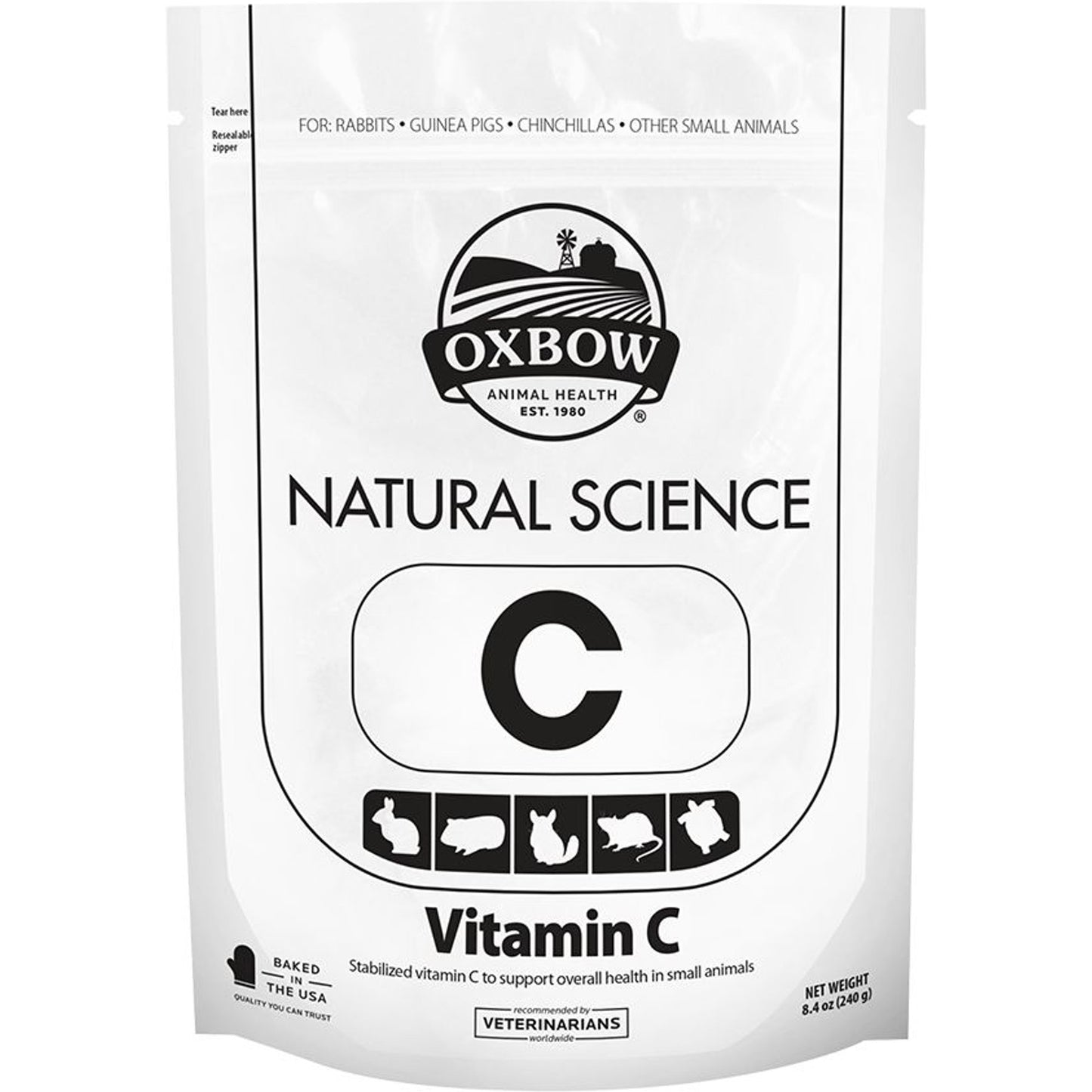 Oxbow Natural Science Vitamin C Supplement for Small Animals